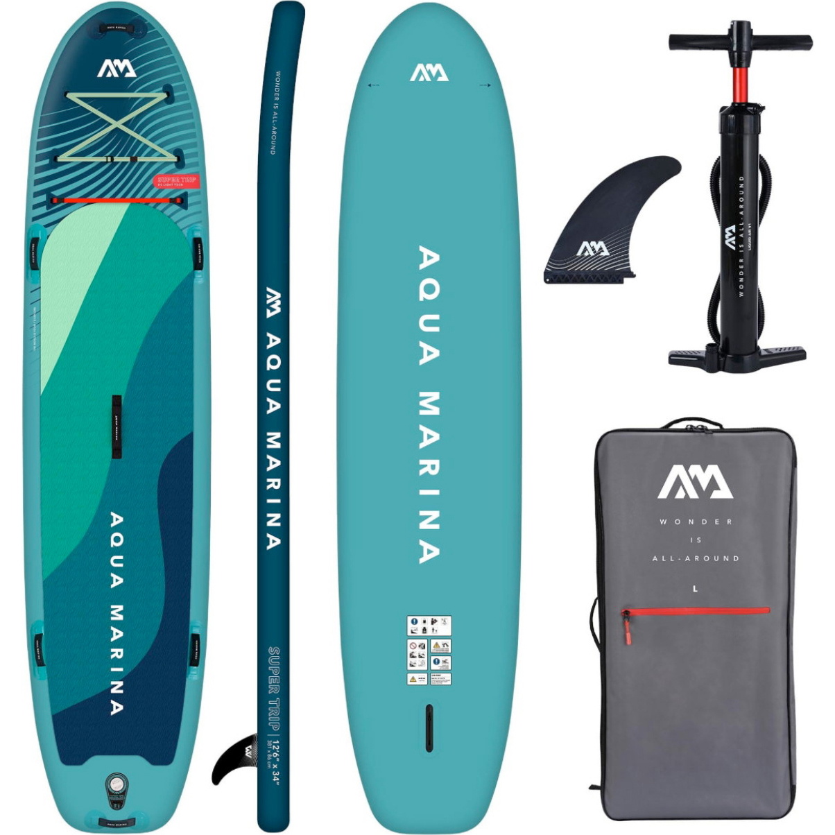 2026 Aqua Marina Super Trip Family All-Around 12'6 iSUP 46149